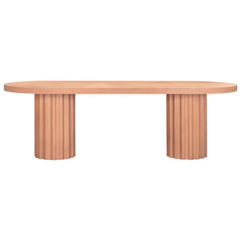 Flock Outdoor Dining Table 240cm - Terracotta Concrete