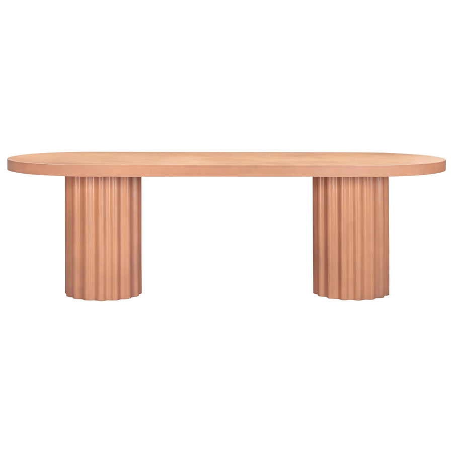 Flock Outdoor Dining Table 240cm - Terracotta Concrete