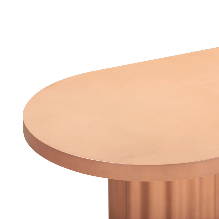 Flock Outdoor Dining Table 240cm - Terracotta Concrete