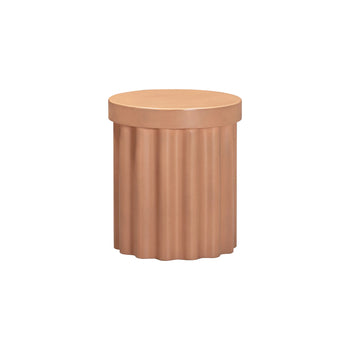 Flock Outdoor Side Table - Terracotta Concrete