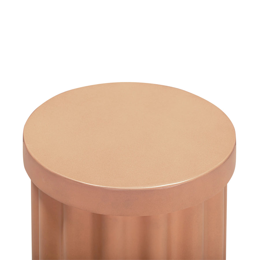 Flock Outdoor Side Table - Terracotta Concrete