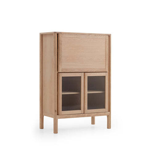 Buy Groove Bar Cabinet - Oak by Ode Design online - RJ Living