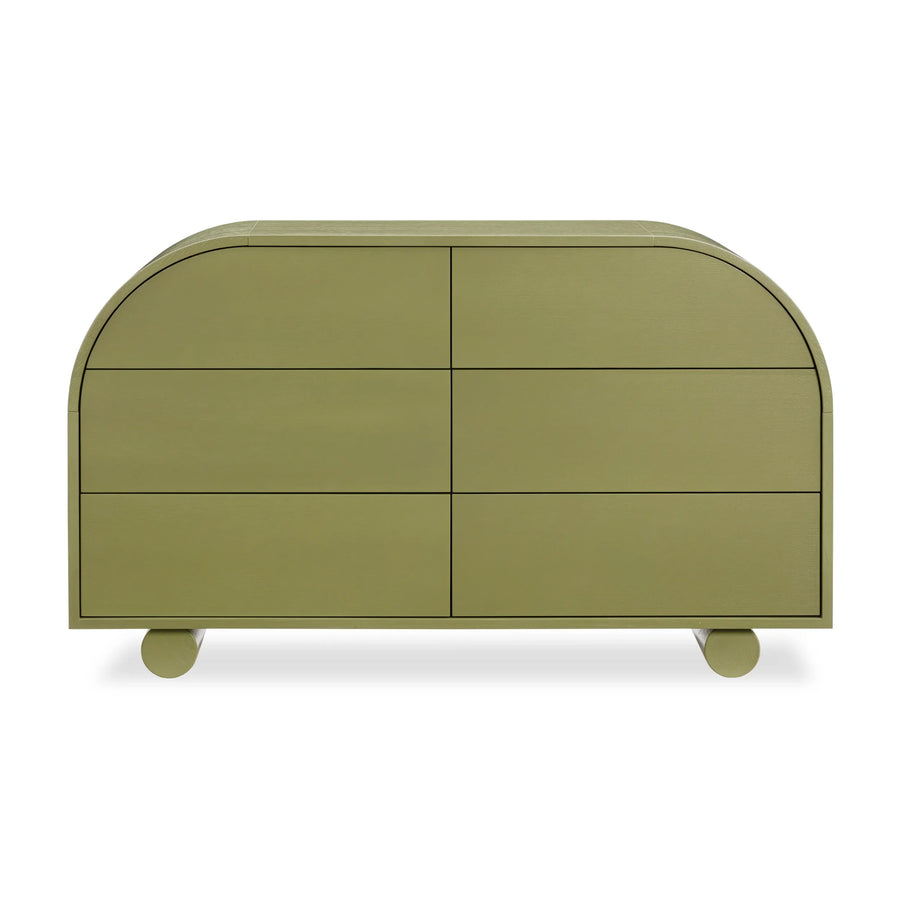 Muse 6 Drawer Chest - Olive