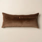 Velvet Bolster Cushion No Fringe - Chocolate