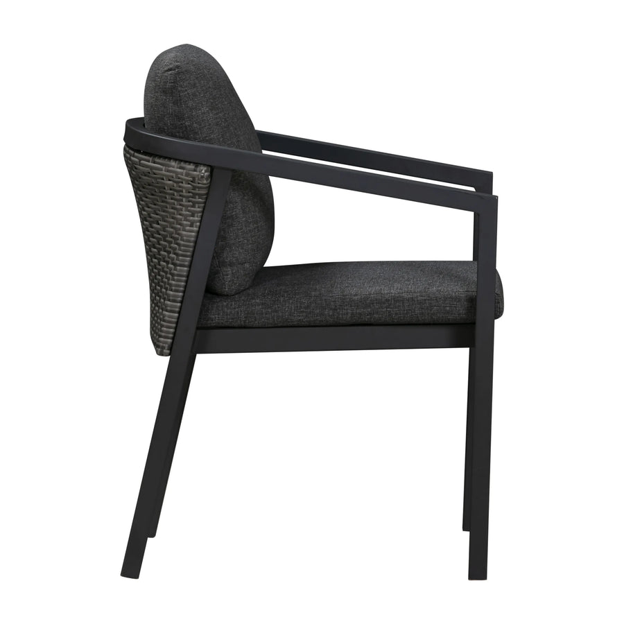 Mora Outdoor Dining Chair - Charcoal