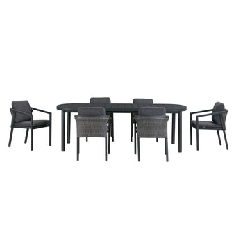 Mora Outdoor Dining Package - Charcoal