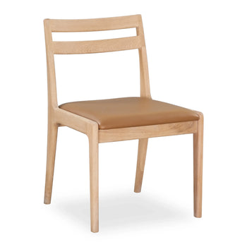 Luka Dining Chair - Oak / Tan leather