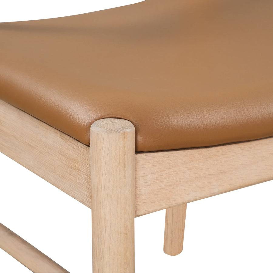 Henri Dining Chair - Oak / Tan Leather