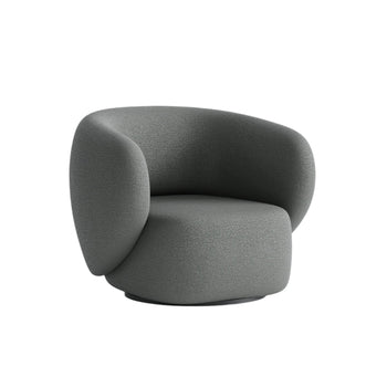 Swell Swivel Armchair - Maya Charcoal Boucle