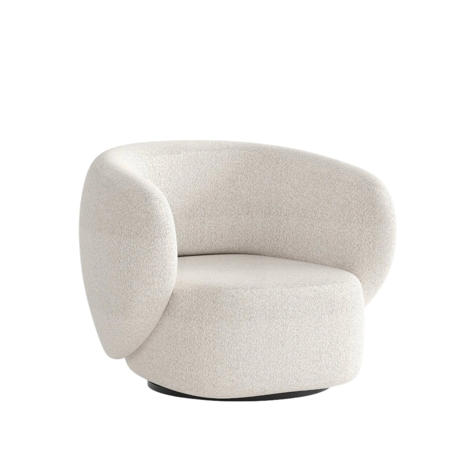 Swell Swivel Armchair - Maya Grey Boucle