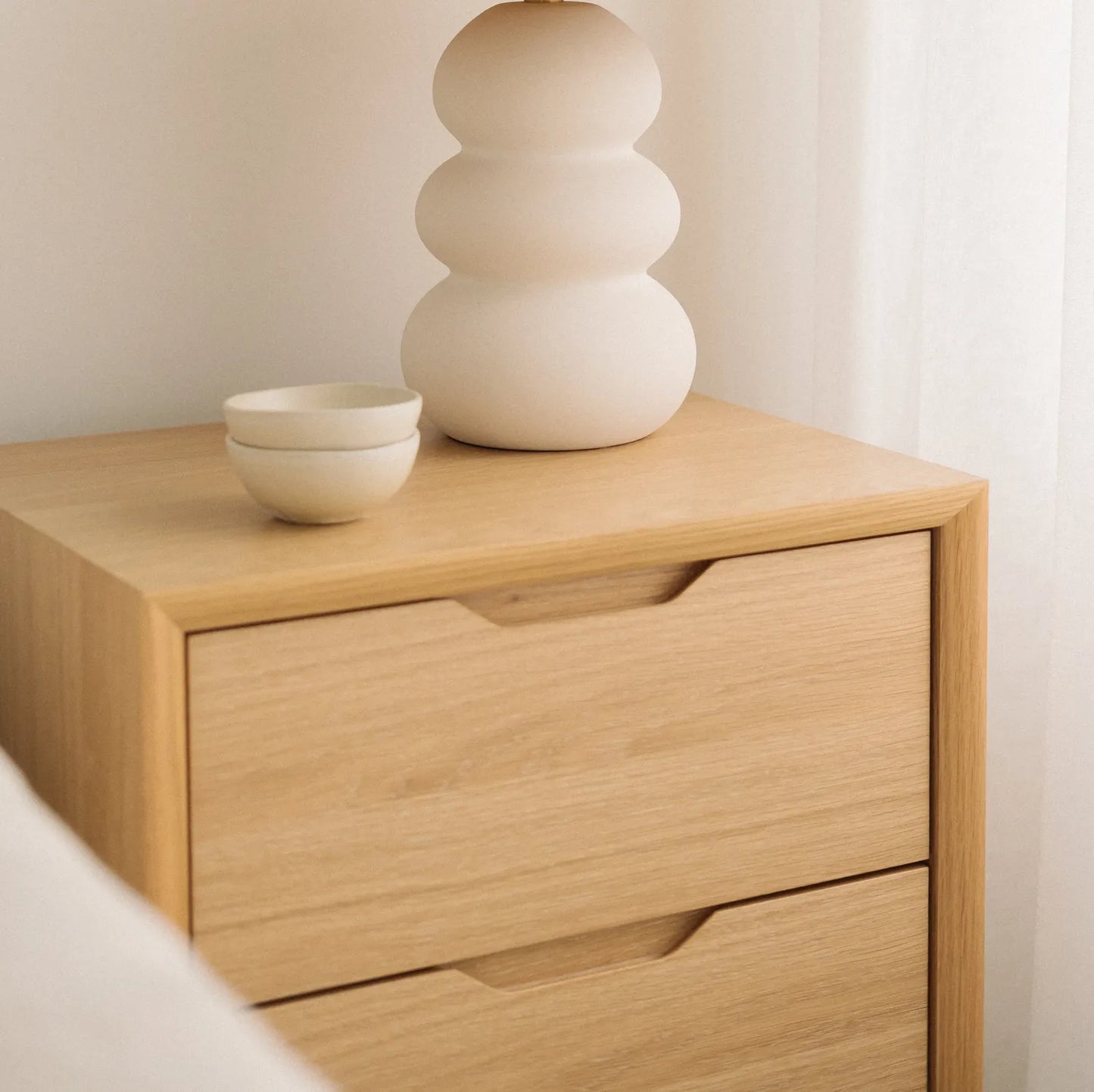 Harper Bedside Table - Oak