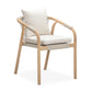 Burnett Outdoor Dining Chair - Eucalyptus / Beige