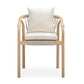 Burnett Outdoor Dining Chair - Eucalyptus / Beige