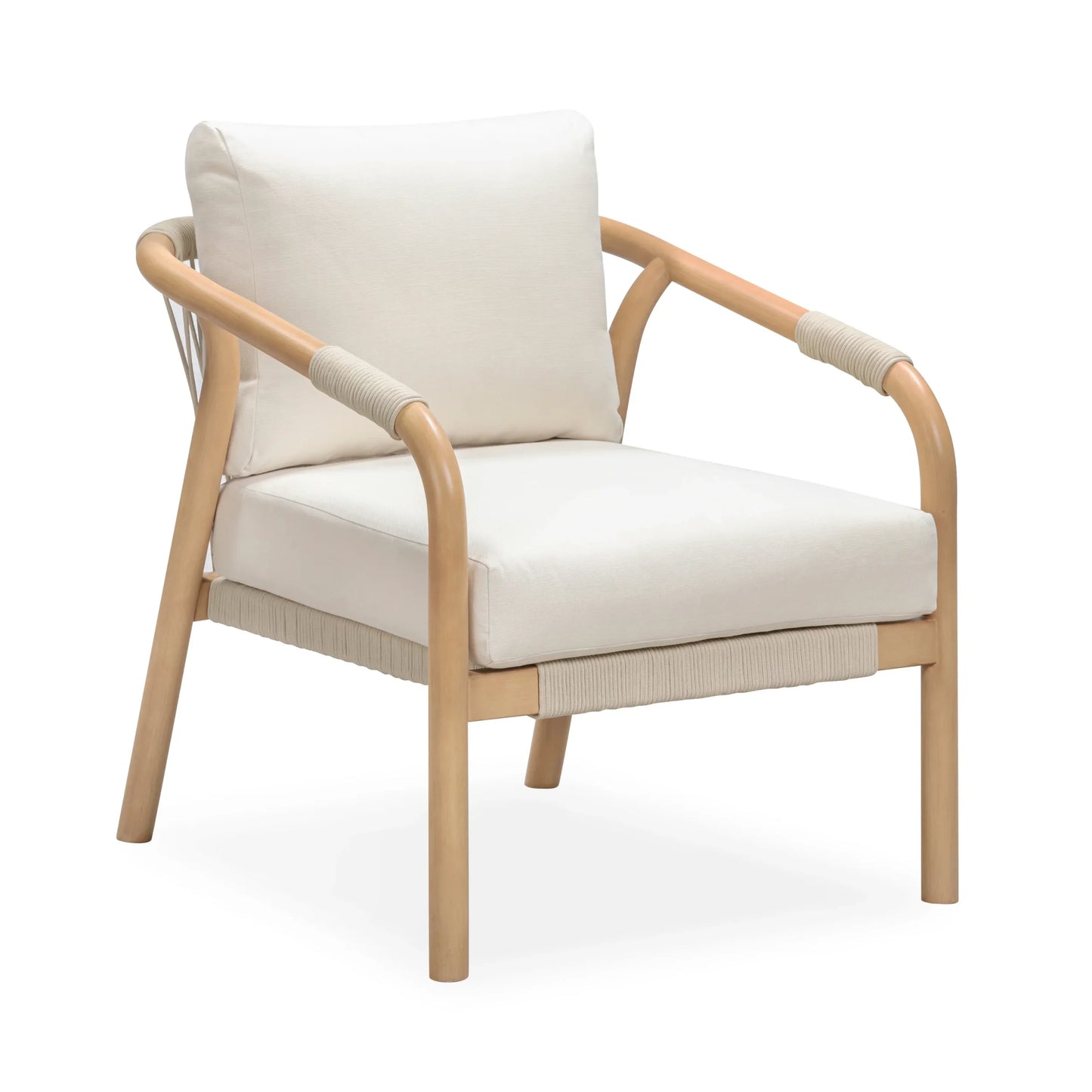 Burnett Outdoor Armchair - Eucalyptus / Beige