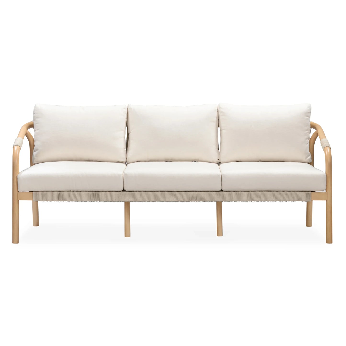 Burnett Outdoor 3 Seater Sofa - Eucalyptus / Beige