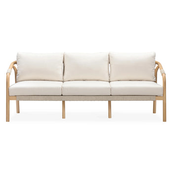 Burnett Outdoor 3 Seater Sofa - Eucalyptus / Beige