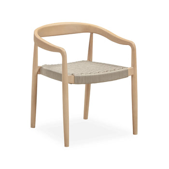 Sal Outdoor Dining Chair - Eucalyptus / Beige