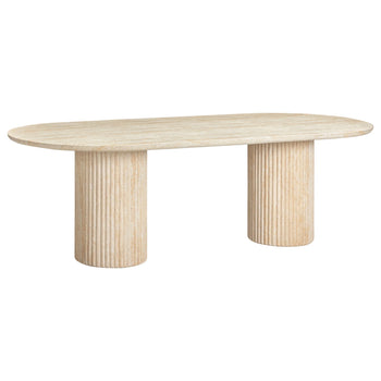 Arlie Outdoor Dining Table 240cm - Travertine Finish