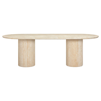 Arlie Outdoor Dining Table 240cm - Travertine Finish