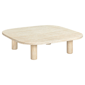 Reed Outdoor Coffee Table - Travertine Finish