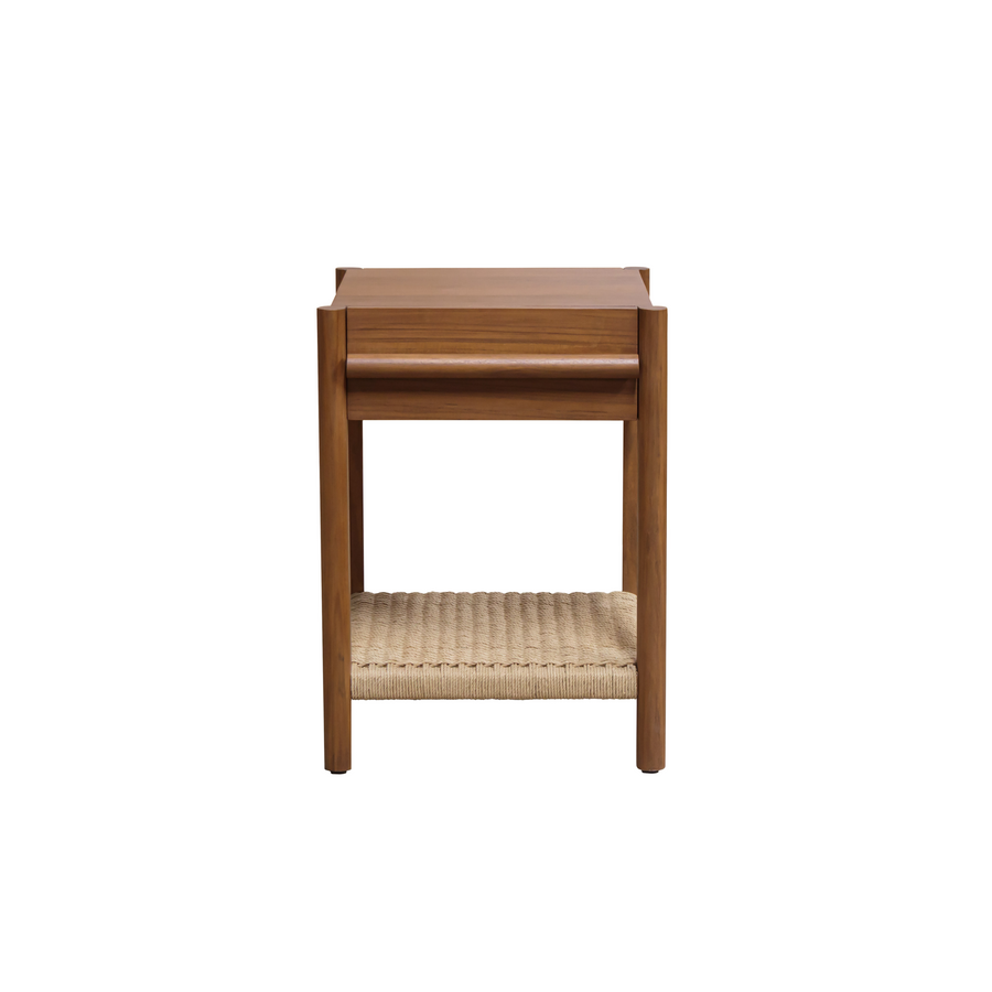 Clover Bedside Table - Teak