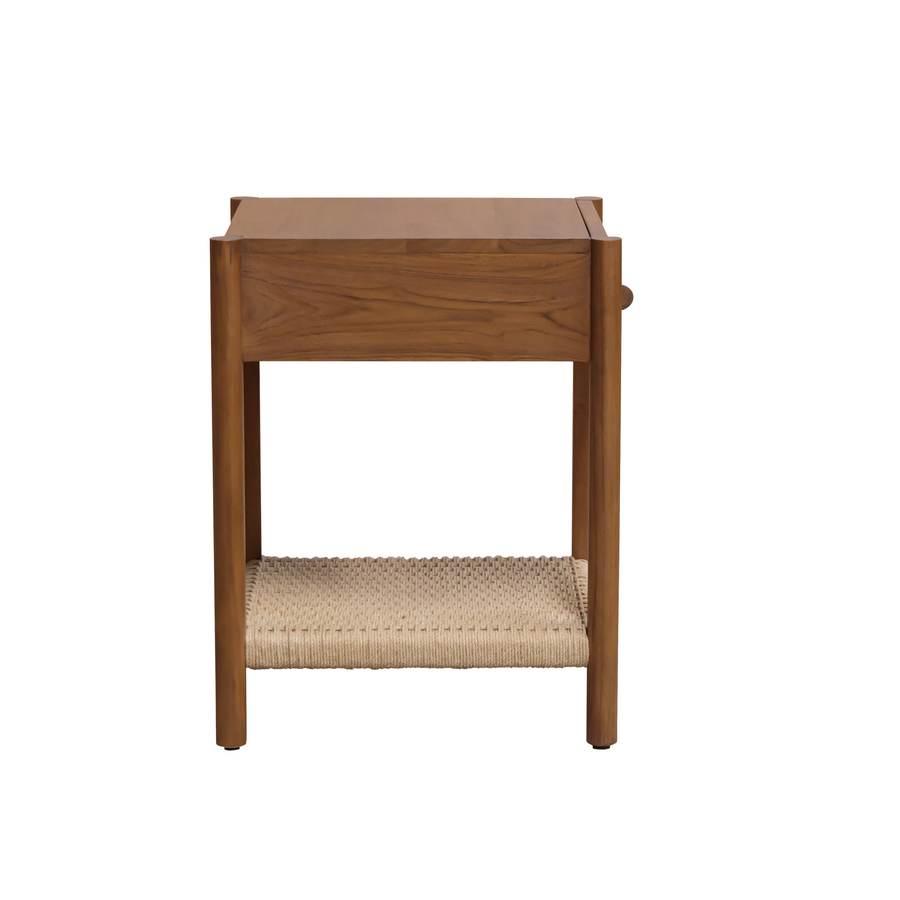 Clover Bedside Table - Teak