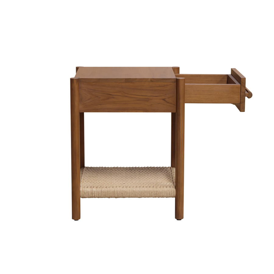 Clover Bedside Table - Teak