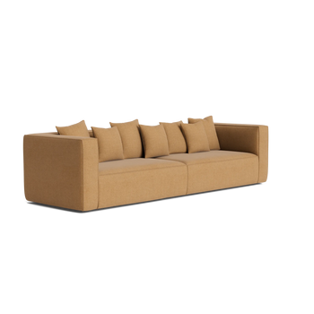 Block 4 Seater Sofa - Fossil Fawn