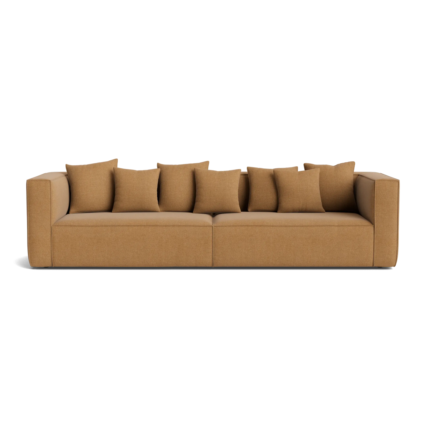 Block 4 Seater Sofa - Fossil Fawn