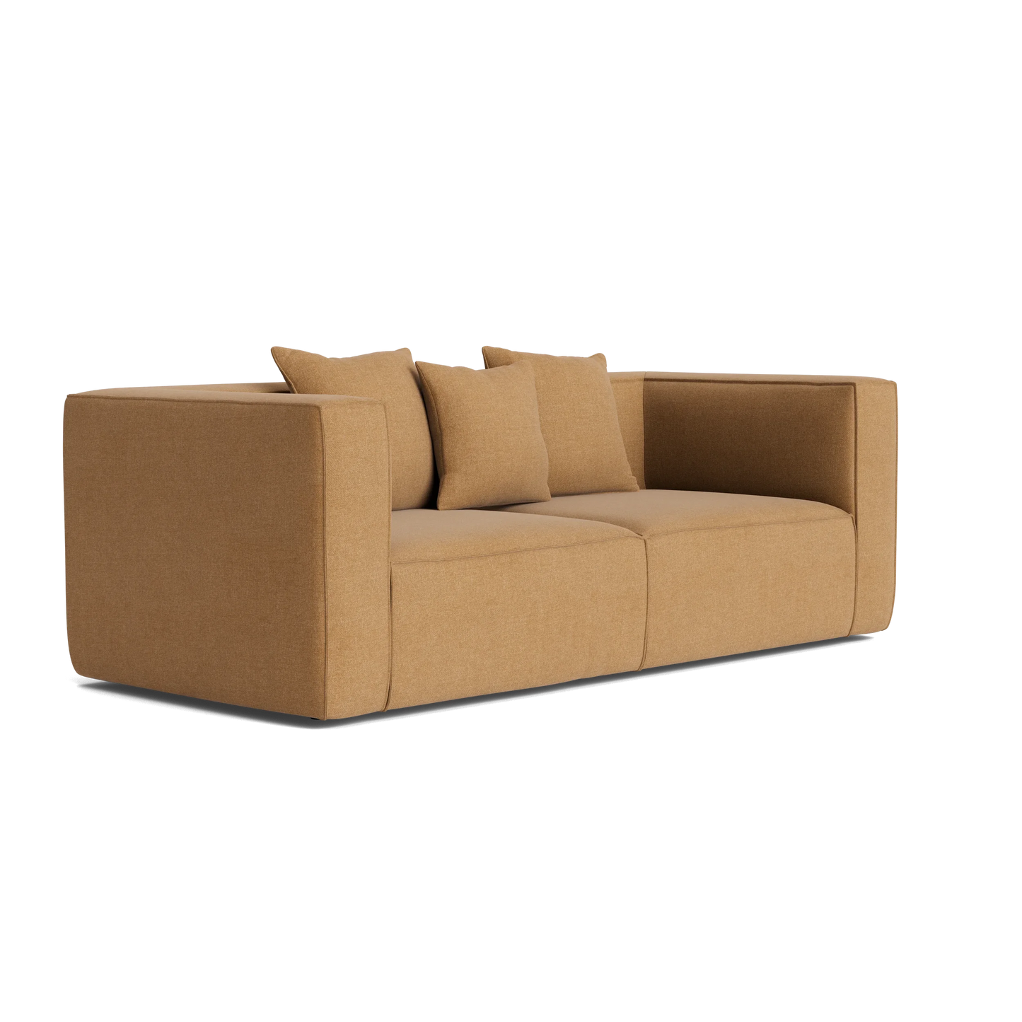 Block 2 Seater Sofa - Fossil Fawn