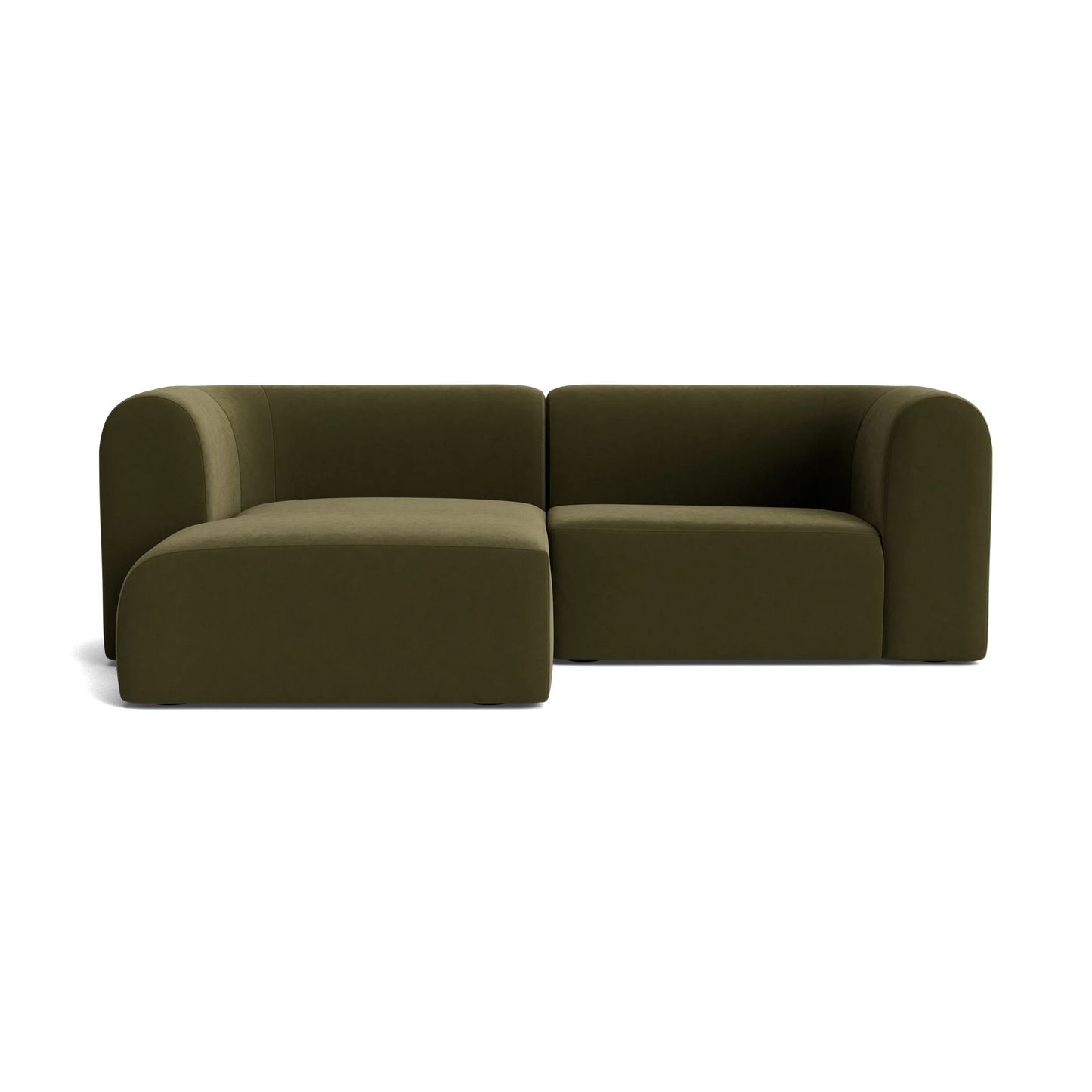 Berg 3 Seater LHF Chaise Sofa - Eden Leaf