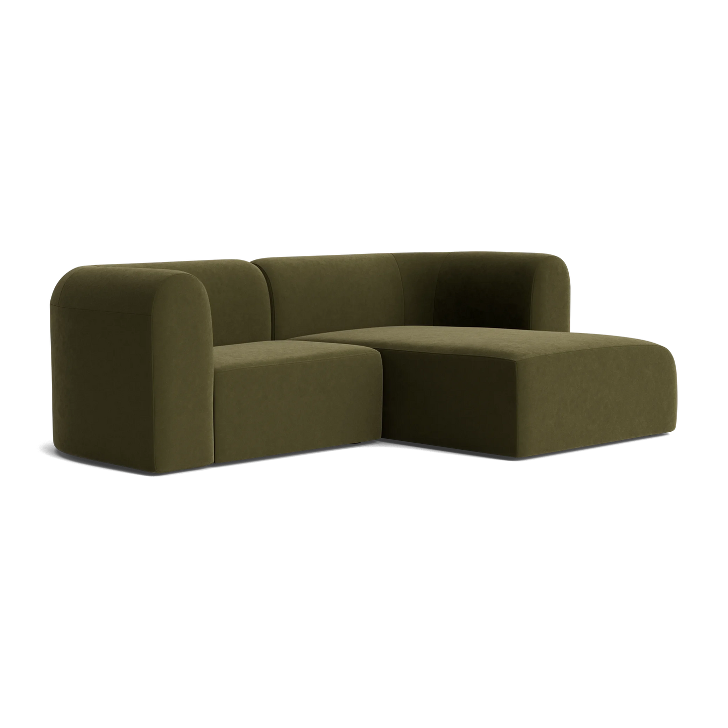 Berg 3 Seater RHF Chaise Sofa - Eden Leaf