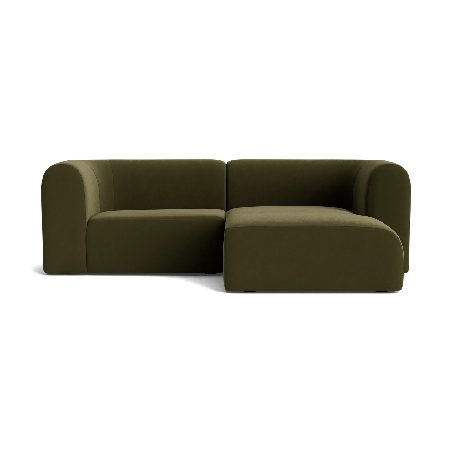 Berg 3 Seater RHF Chaise Sofa - Eden Leaf