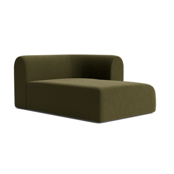 Berg Right Chaise Module - Eden Leaf