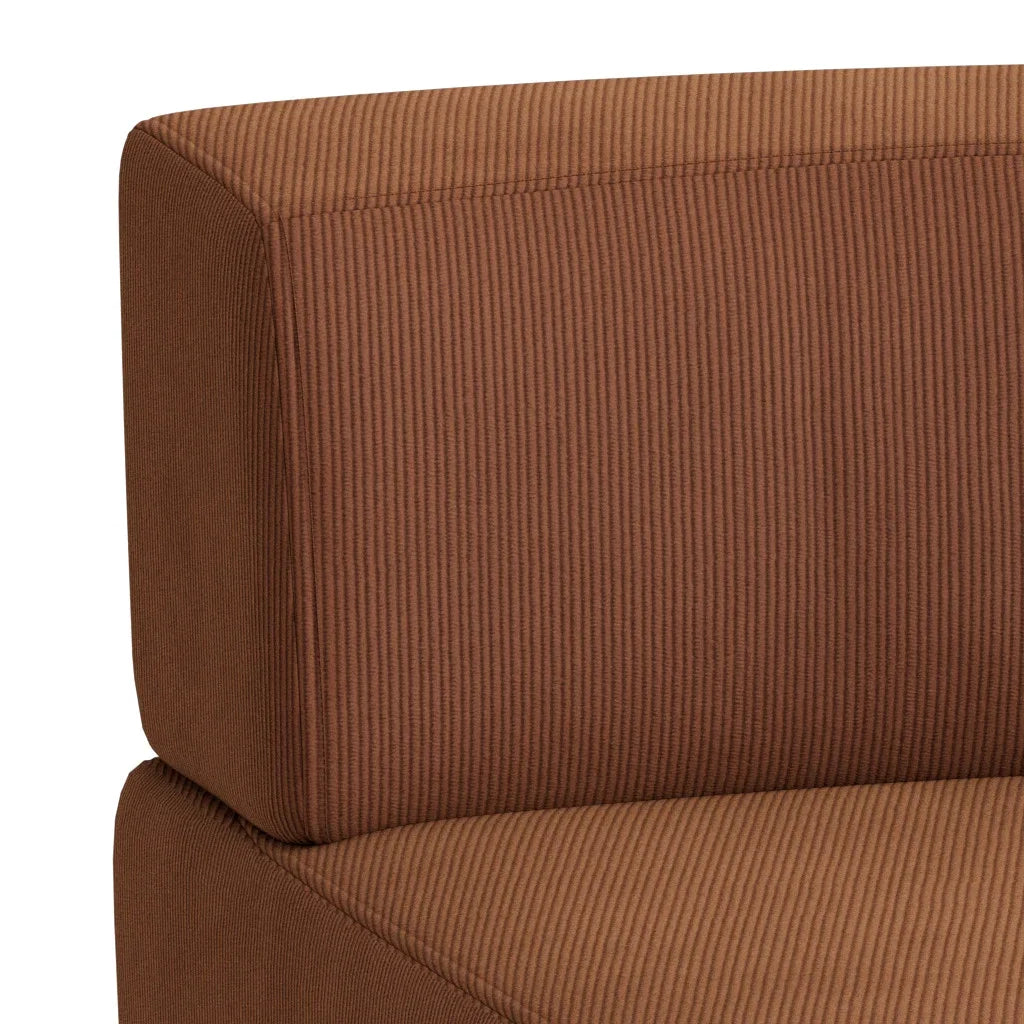 Stretch Angled Corner Module - Corduroy Cocoa