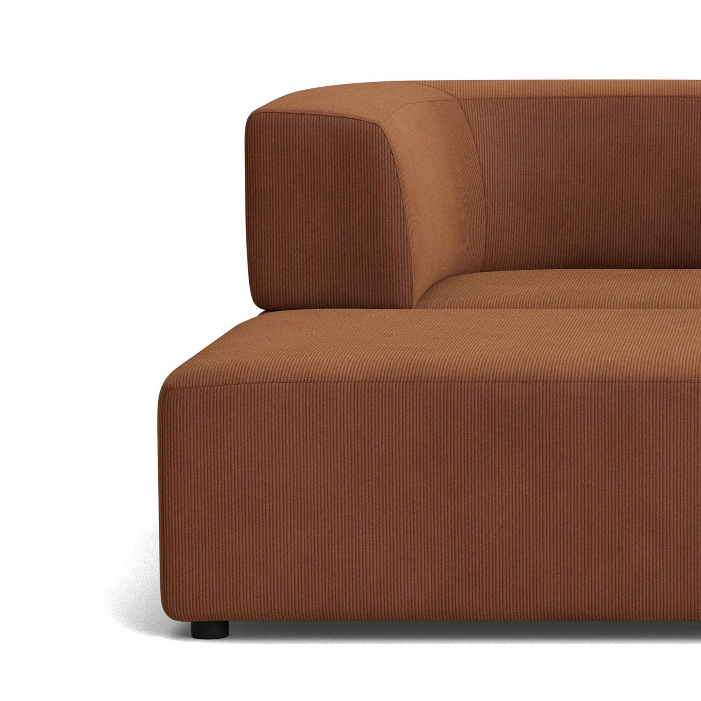 Stretch 3 Seater Chaise Sofa - Corduroy Cocoa