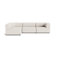 Stretch 4 Seater Open Chaise Sofa - Silex Off White