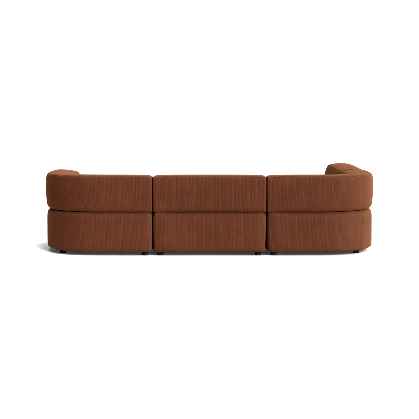 Stretch 4 Seater Open Chaise Sofa - Corduroy Cocoa