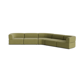 Stretch Large Closed Angle Sofa - Fossil Eucalyptus