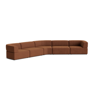 Stretch Large Closed Angle Sofa - Corduroy Cocoa