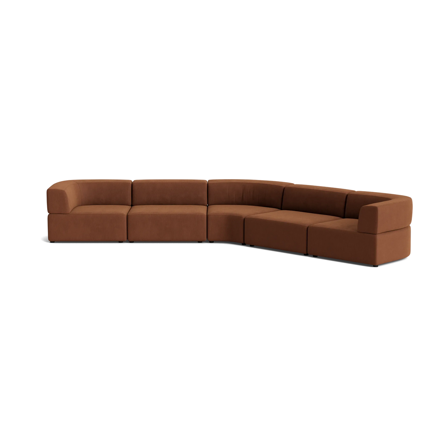 Stretch Large Closed Angle Sofa - Corduroy Cocoa