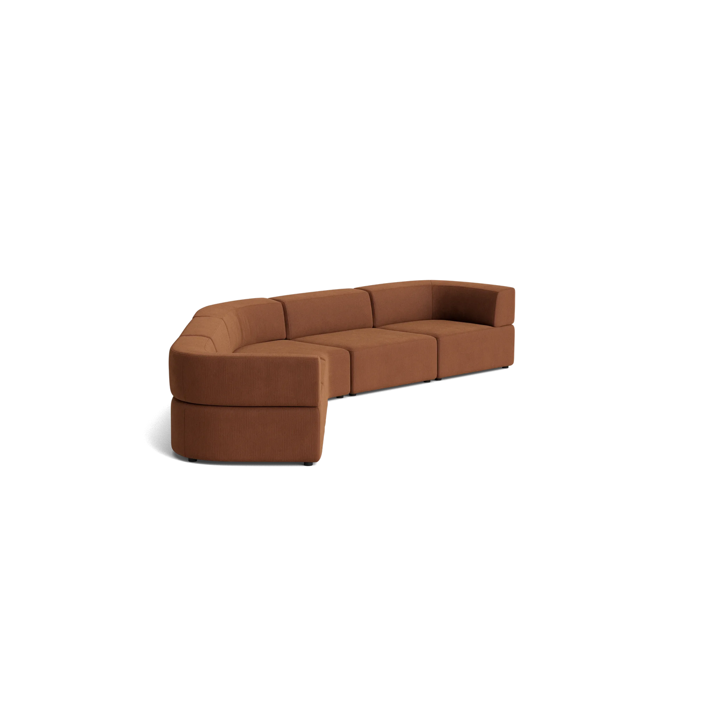 Stretch Large Closed Angle Sofa - Corduroy Cocoa