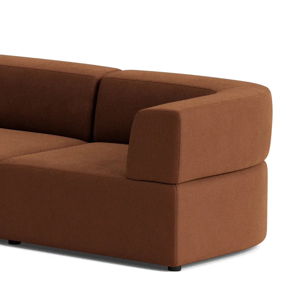 Stretch Large Closed Angle Sofa - Corduroy Cocoa