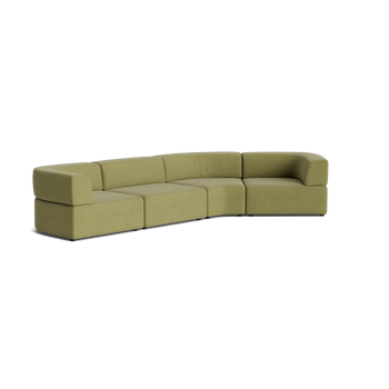 Stretch Closed Angle Sofa - Fossil Eucalyptus