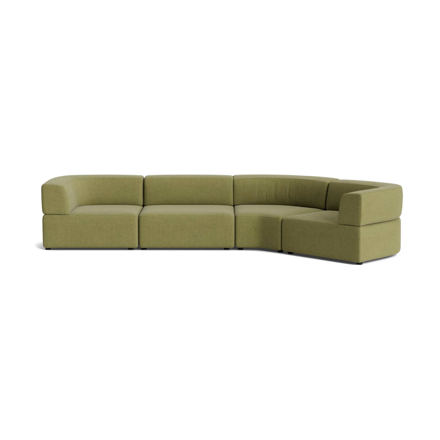 Stretch Closed Angle Sofa - Fossil Eucalyptus