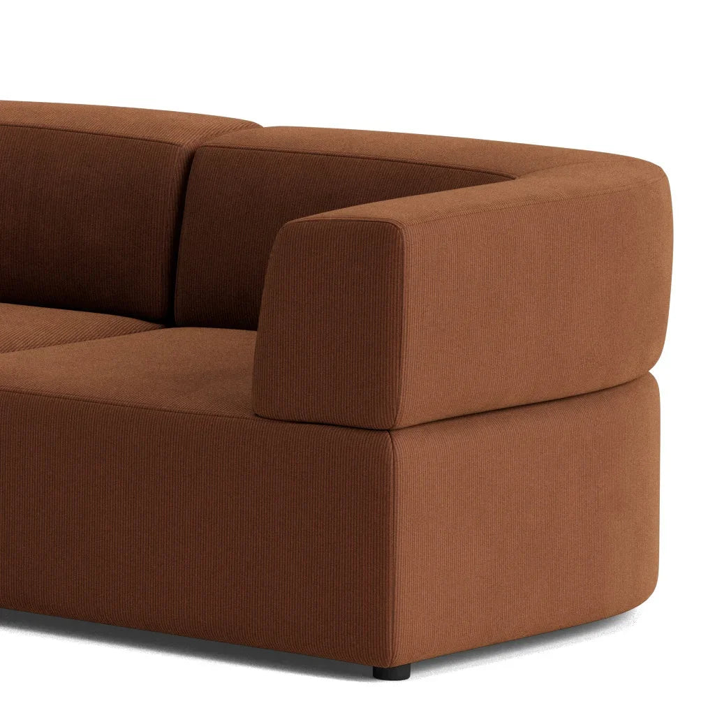 Stretch Closed Angle Sofa - Corduroy Cocoa