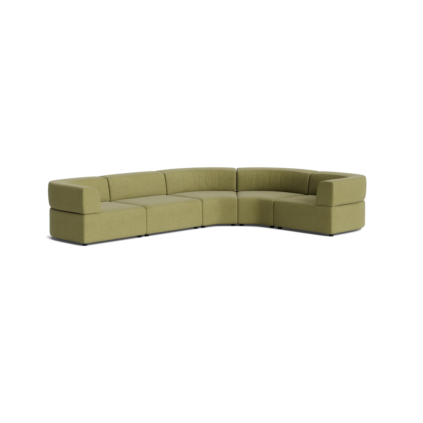 Stretch Angled Corner Sofa - Fossil Eucalyptus