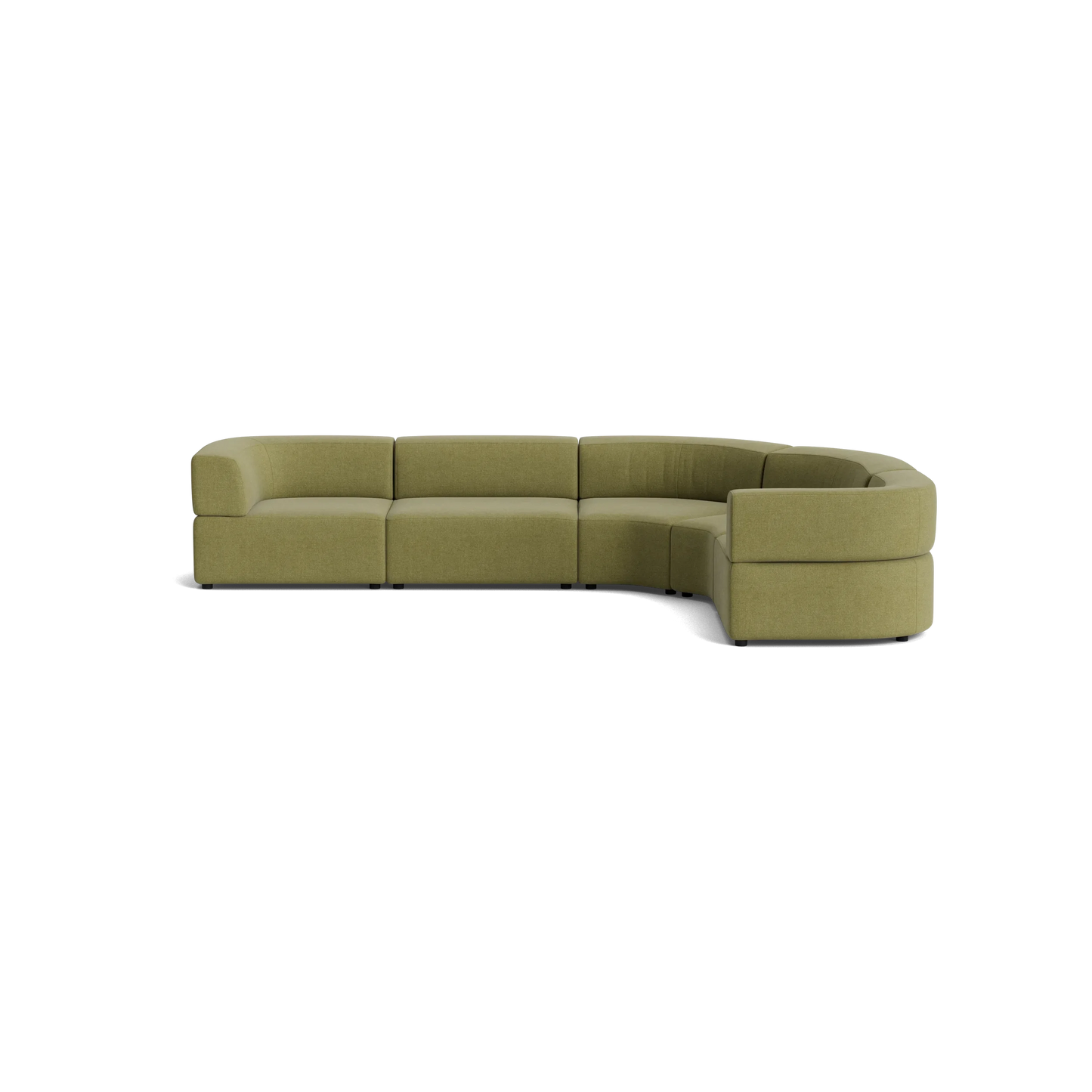 Stretch Angled Corner Sofa - Fossil Eucalyptus