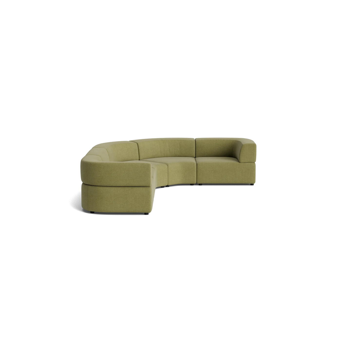 Stretch Angled Corner Sofa - Fossil Eucalyptus