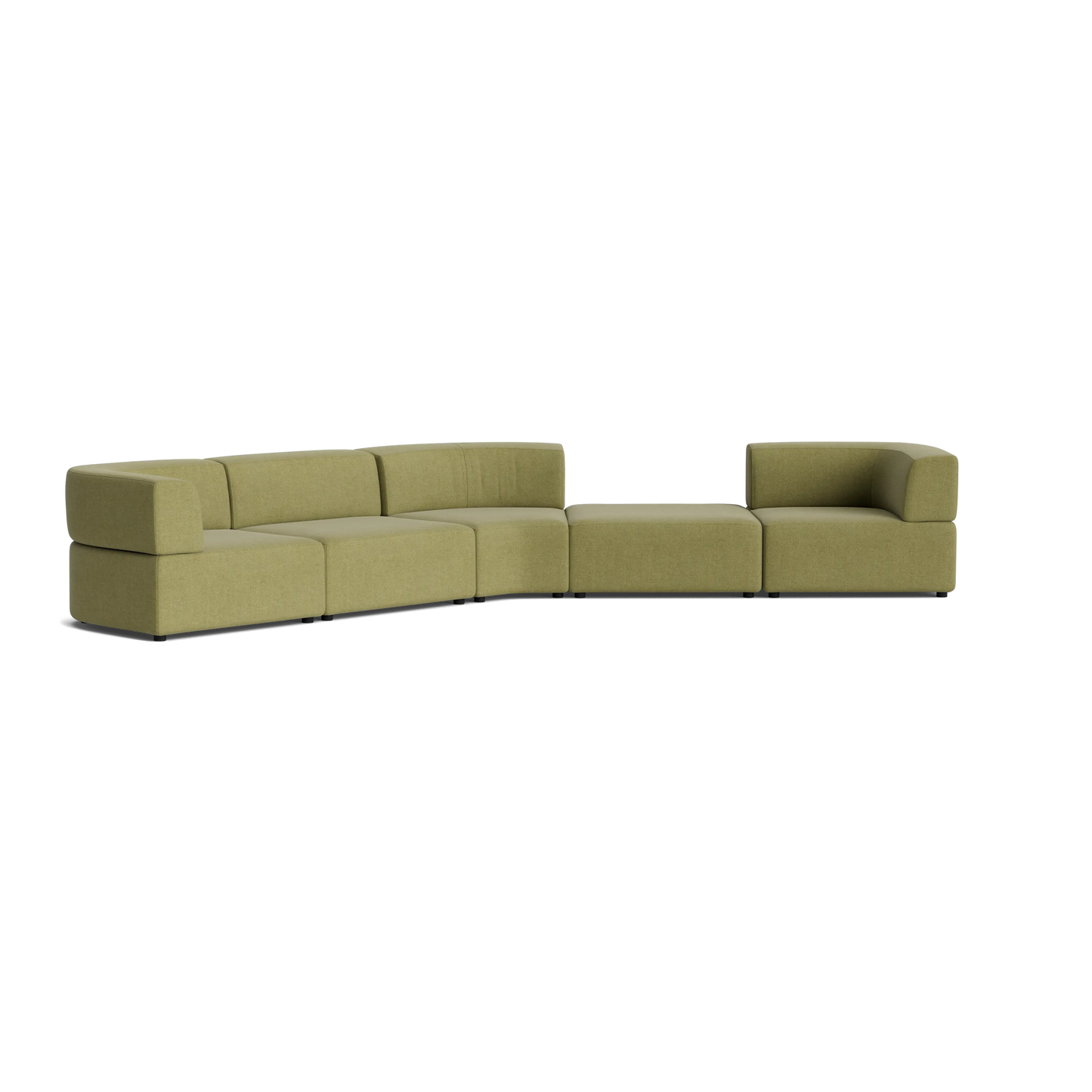 Stretch Large Angled Gap Sofa - Fossil Eucalyptus